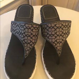 Coach Alisha Logo jacquard thong